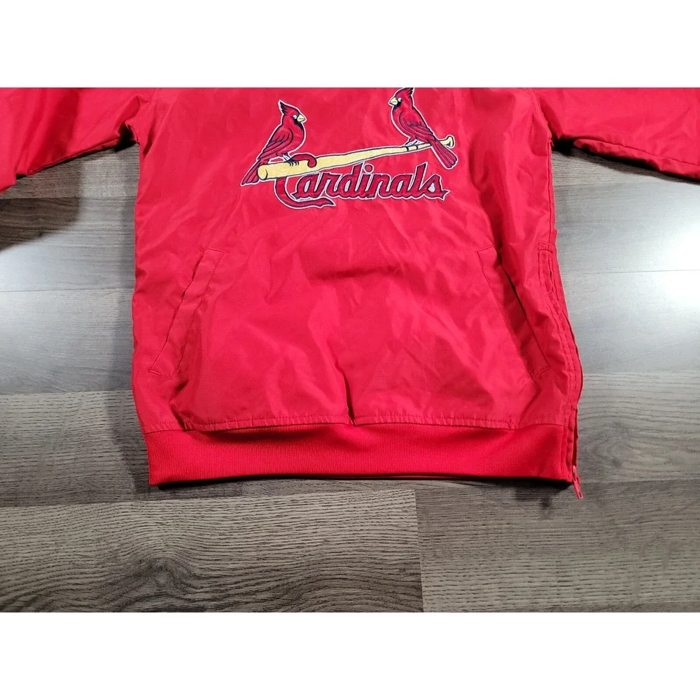 Nike St Louis Cardinals Windbreaker Jacket Boys Small Center Swoosh MLB Vintage